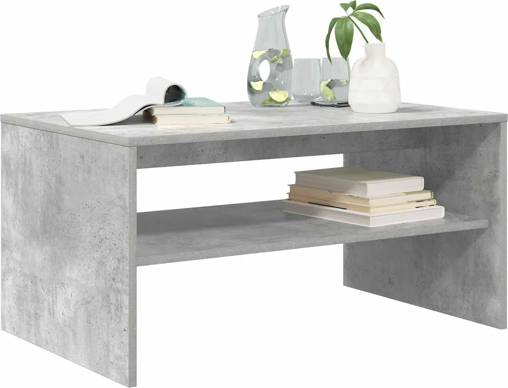Tavolino Cemento Grigio 80x50x40 cm Maison Exclusive | Design Moderno - 3