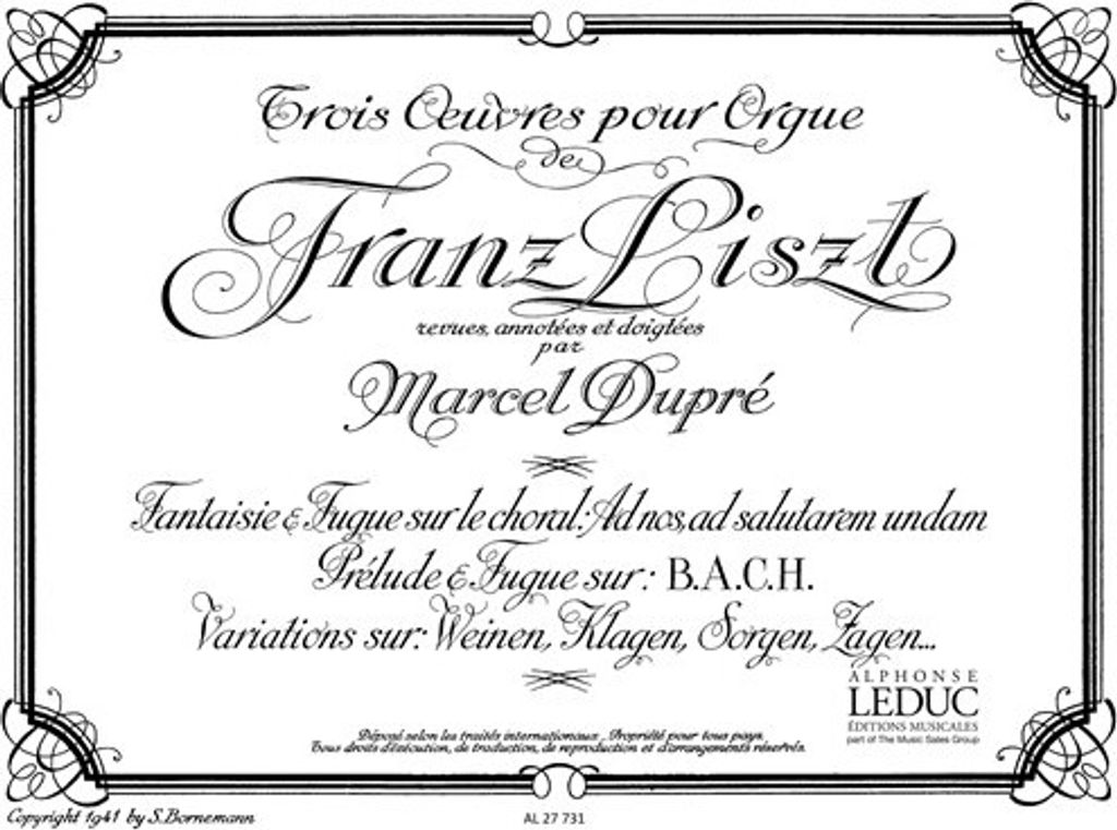 3 oeuvrespour orgue