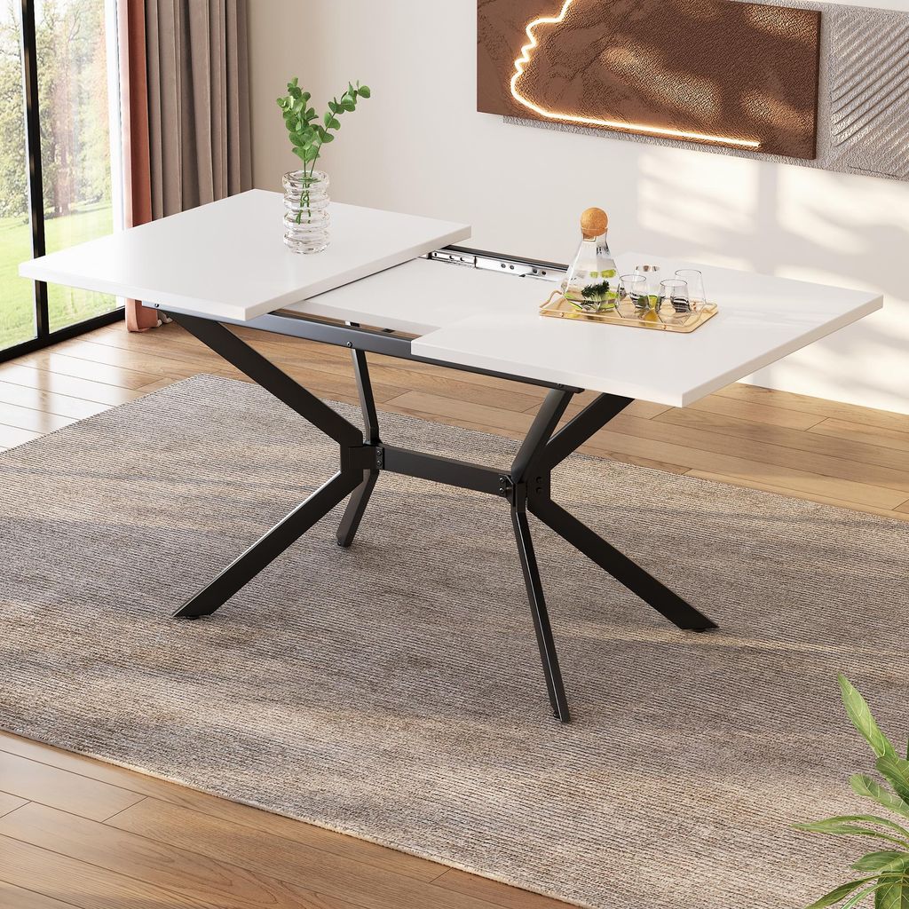 Esstisch Rechteckig 120-160x80 cm für 4-6 Personen | Produktbild 