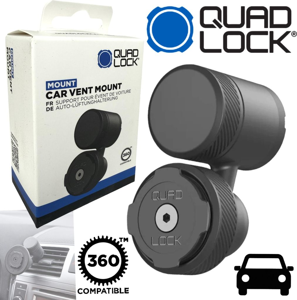 QUAD LOCK 360 CAR Vent Mount Auto Lüftung Gitter Handy Halterung