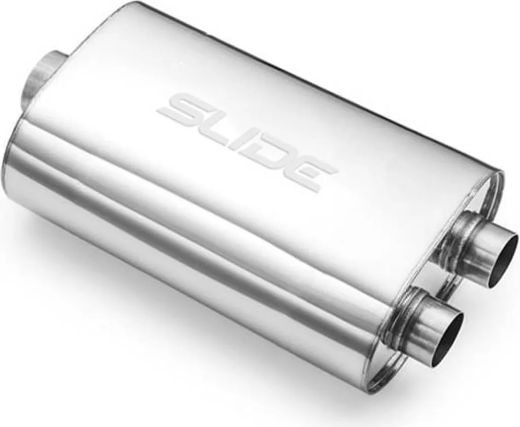 Silencieux intermédiaire inox 63,5 mm universel pour préparation moteur