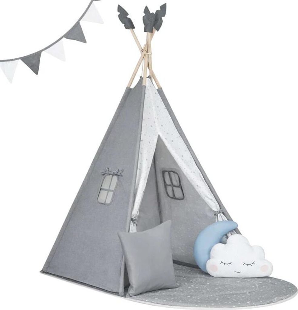 Nukido NK-406 Dětské teepee - šedé Obrázek produktu 