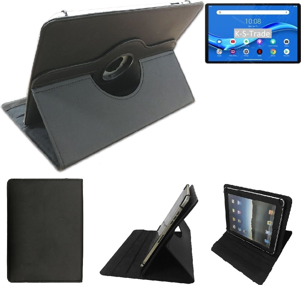 High quality kompatibel mit Lenovo Smart Tab M10 FHD Plus Wi-Fi Google Assistant Schutz Hülle 360° Tablet Case Schutzhülle Flip Cover schwarz.