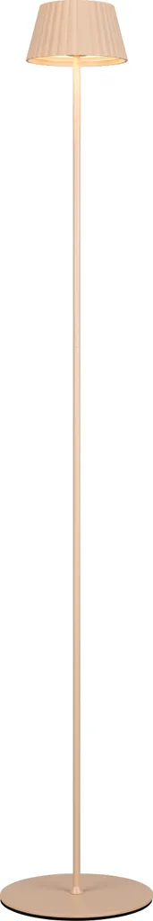 Lampadaire LED en métal couleur sable avec variateur tactile IP44 H123 - 11