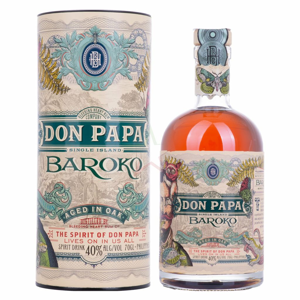 Don Papa Rum Baroko 40,00 % 0,70 lt. Rum