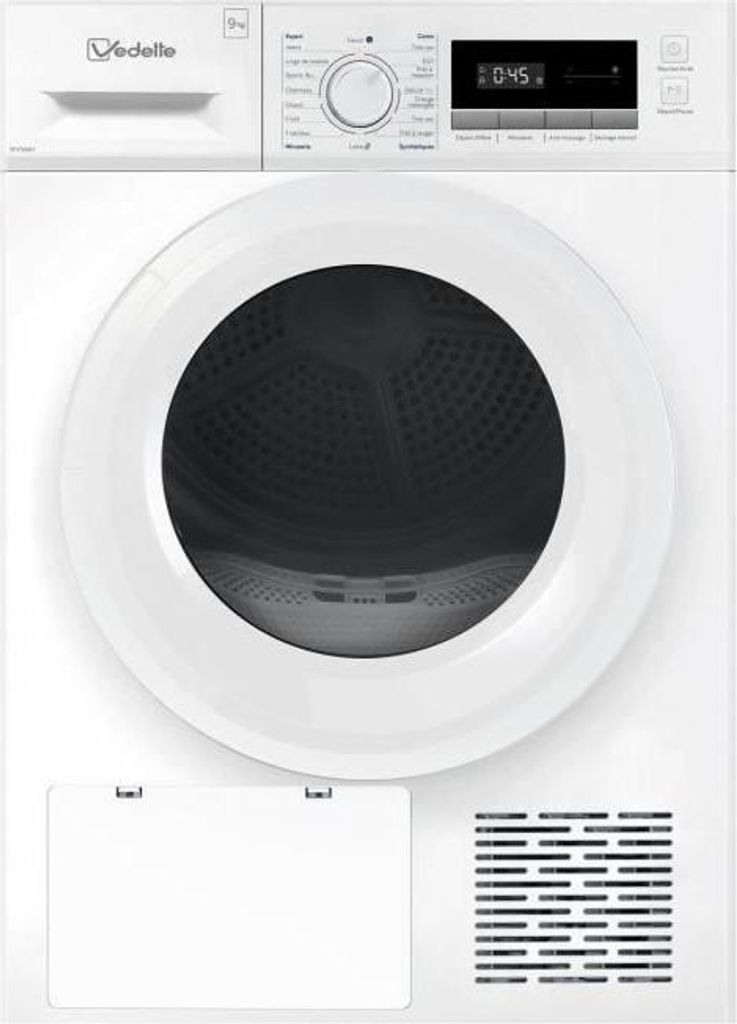 VEDETTE SFV594H Wäschetrockner mit Wärmepumpe 9 kg L60 cm Weiß