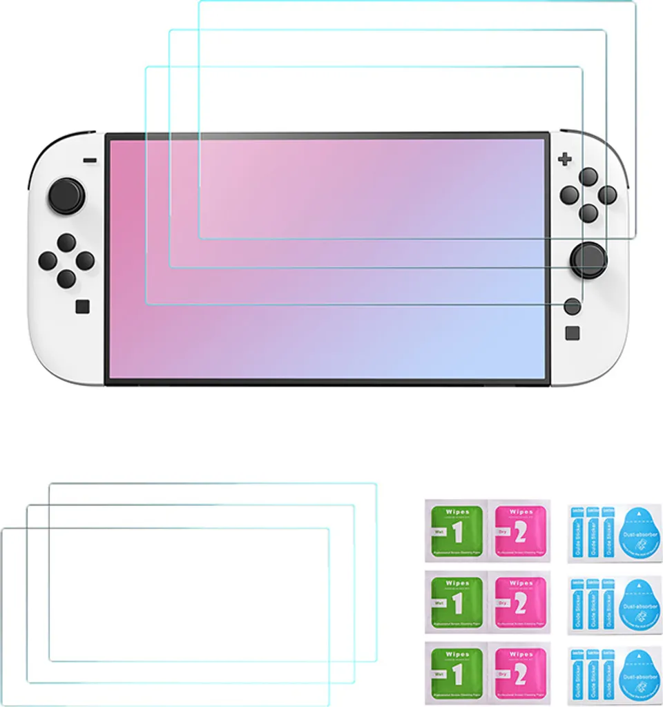 Vetro Protettivo Nintendo Switch 2 - Kit 3 Pezzi HD Antirottura