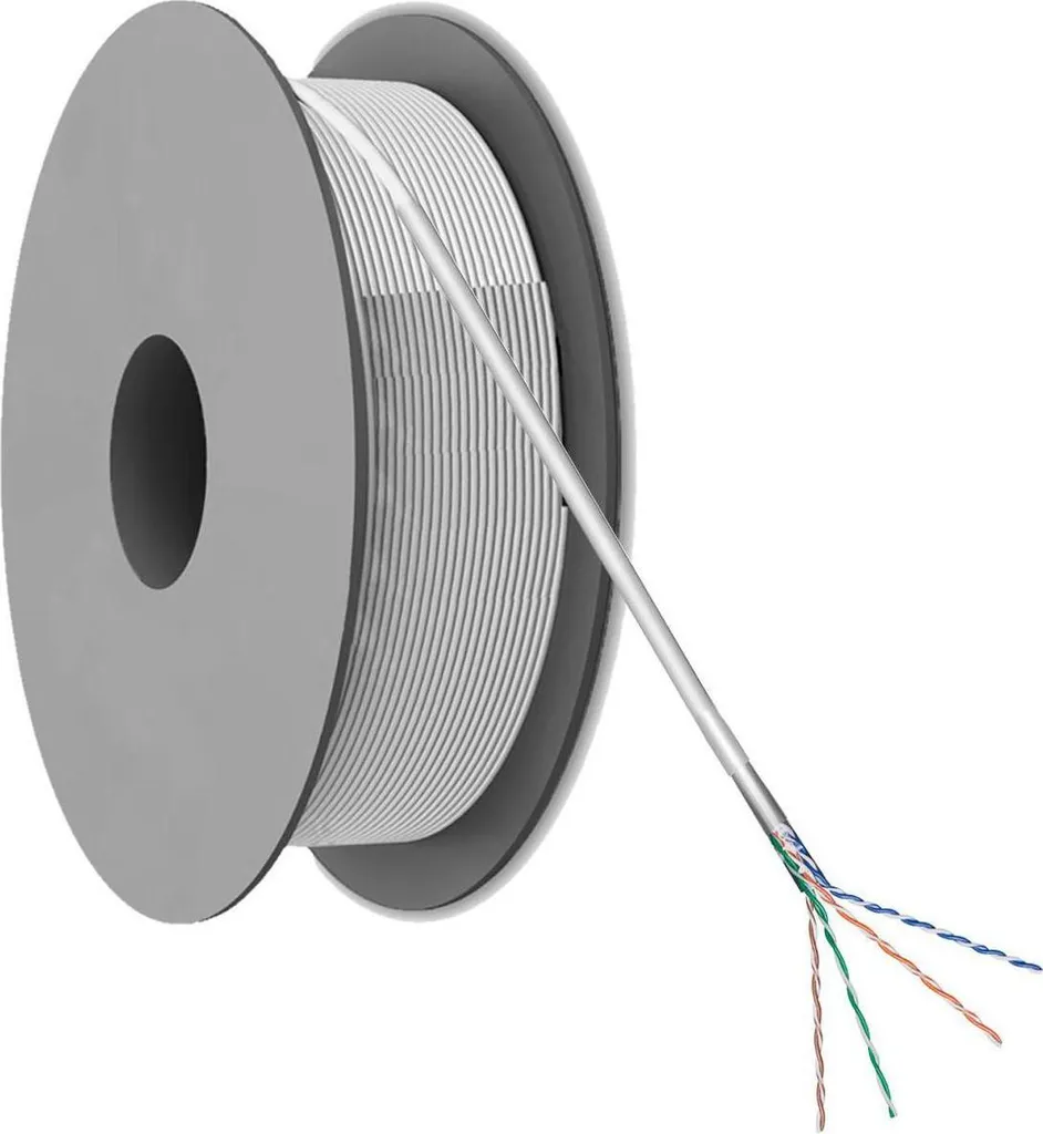 Câble Ethernet Cat6 Allteq ALTQ-UUTP6-SO-50 U/UTP de 50m Coloris Gris