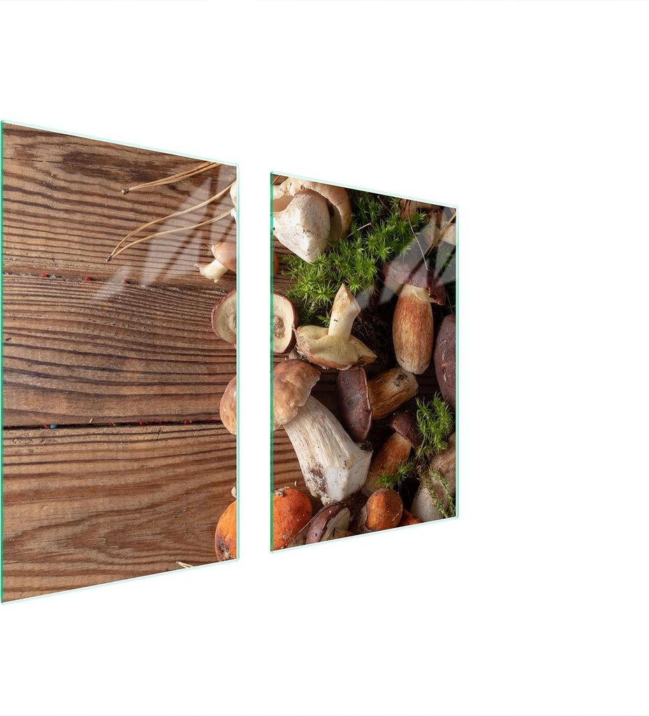 Glasschutzplatte Für Küche 65X52 Pilze