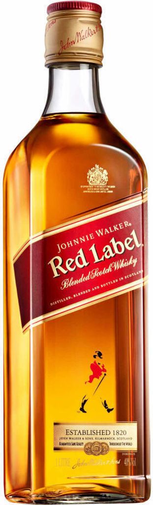 Johnnie Walker Red Label 40% 1l (holá fľaša) Obrázok produktu 