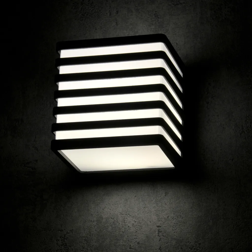 Éclairage Façade et Entrée Applique LED Extérieure IP54 Noir Maxwell