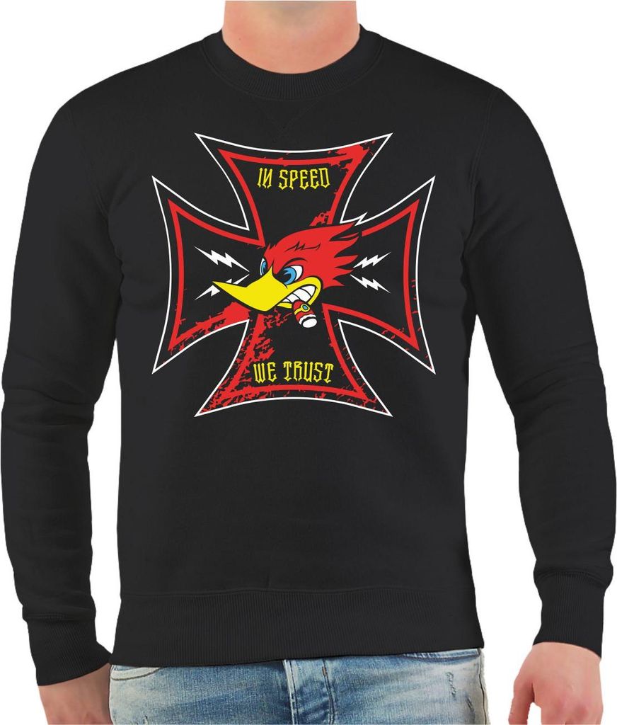 Herren Sweatshirt Racing Team In Speed we trust