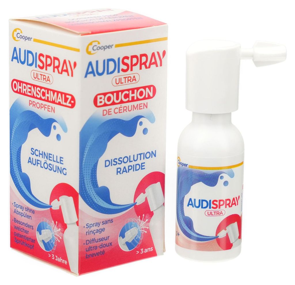 AUDISPRAY ultra Ohrenspray 20ml PZN 15251630 Produktbild 