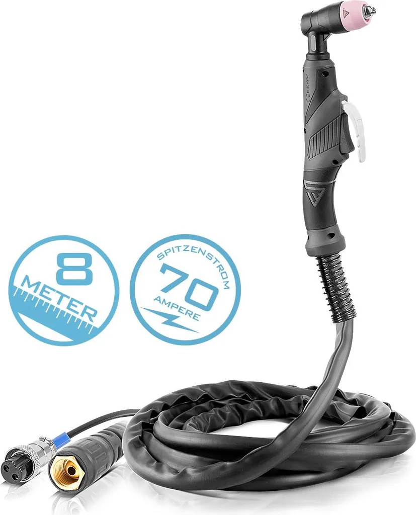 Torche plasma 70A anti-torsion faisseau 8m pour poste AG60 SG55