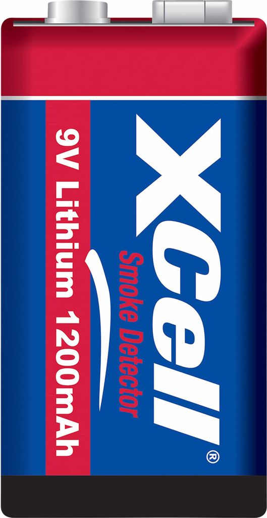 Xcell 9v Lithium Batterie 131347 1200mAh für Rauchmelder Produktbild 