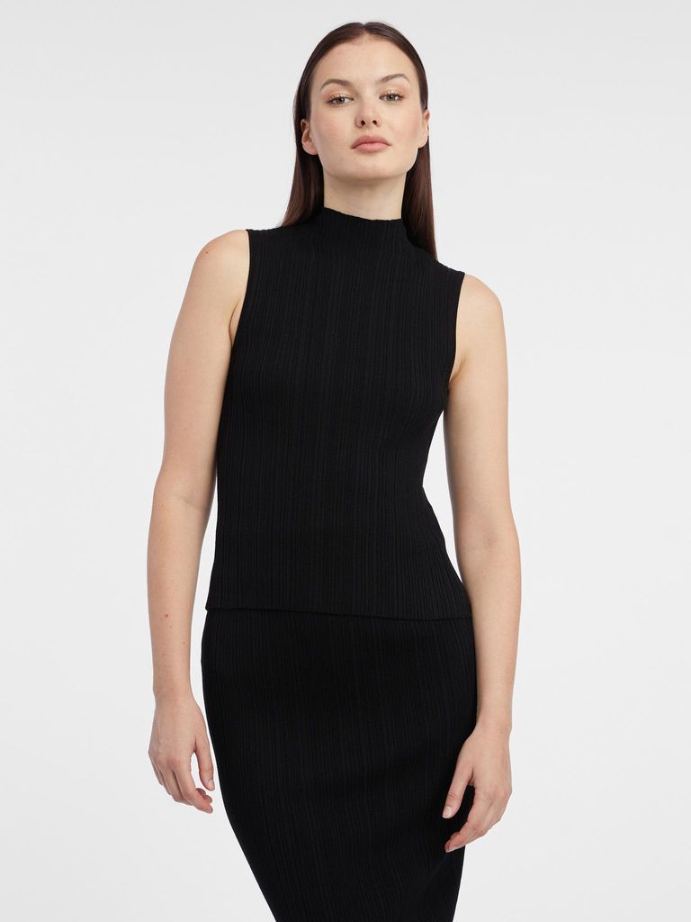 Orsay Schwarzes Damen-Strickoberteil 507504660000__S