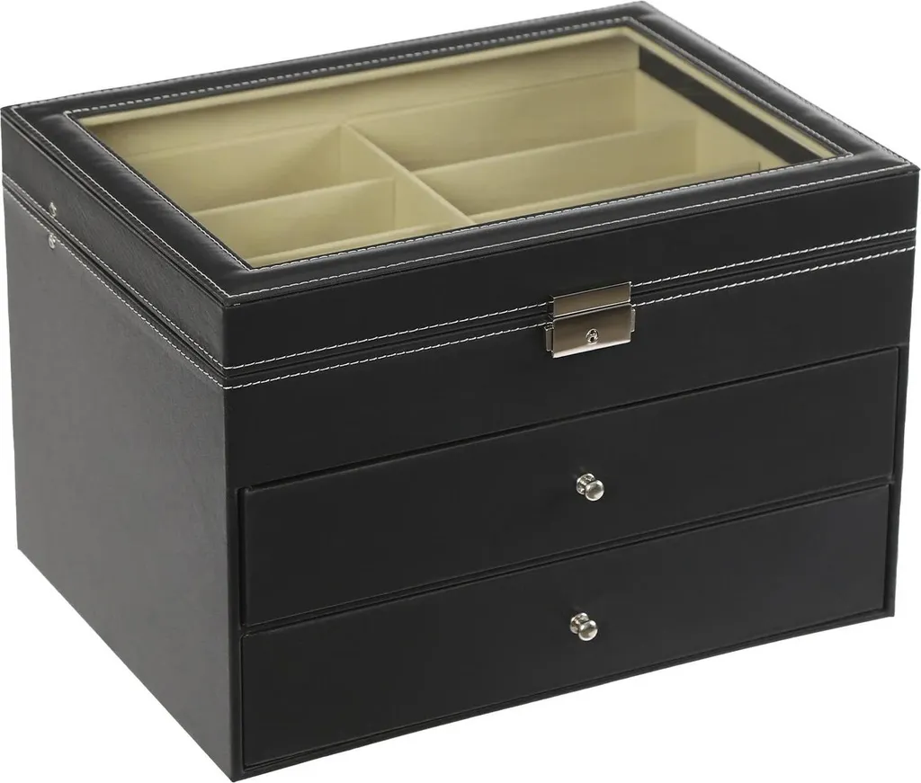 Organiseur lunettes anti-rayures 24 places - Protégez vos montures noir
