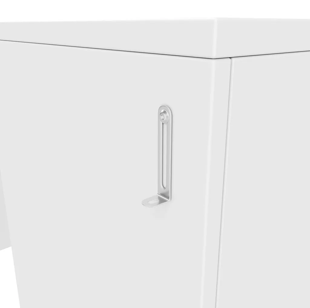 Table pliante multifonctions blanche bureau anti-encombrement 126 cm - 12