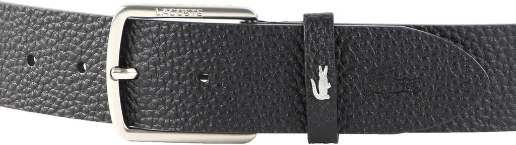 Ceinture en Cuir Noir Lacoste W110 - Ceinture Casual pour Pantalon - 2
