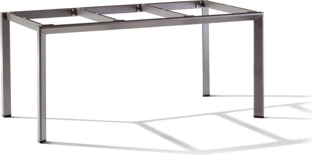 Tischgestell >Freesystem< in Eisengrau, Aluminium - 160x74x90cm (BxHxT)