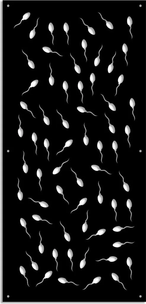 Pannello Parasole PVC Nero 73x148 MAYBE LIFE - Decorazione Parete