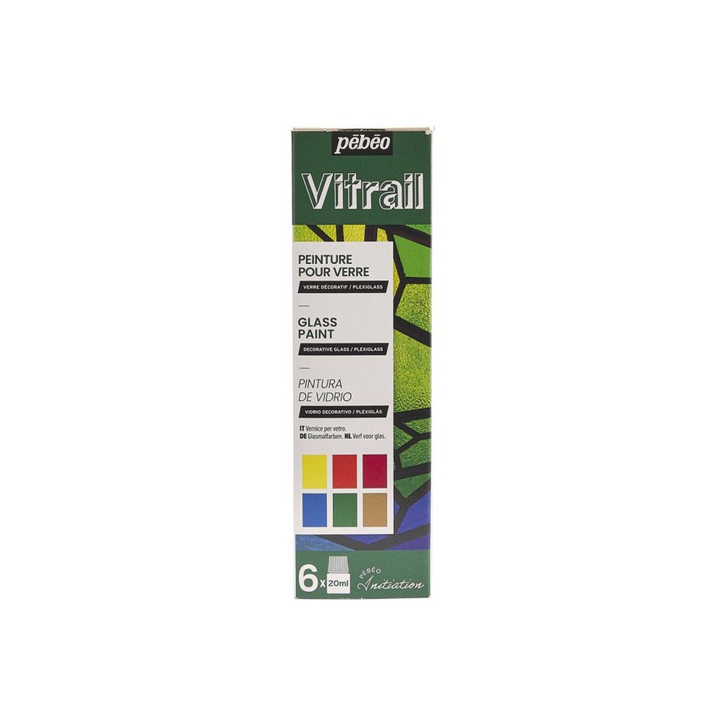 Pebeo Vitrail Discovery Collection, 6 x 20 ml. Image du produit 
