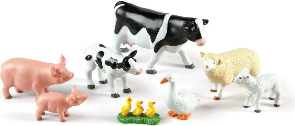 Learning Resources Jumbo Farm Animals - Mommas and Babies, 1,5 Jahr(e), Bauernhof, Mehrfarbig, Kunststoff, Gummi
