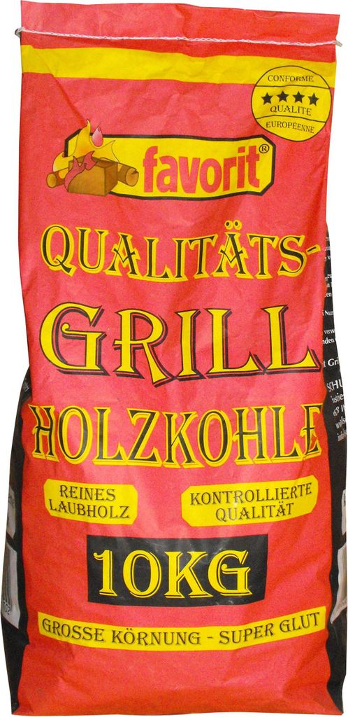 Favorit Grillkohle 10 kg de charbon de bois de feuillus Image du produit 