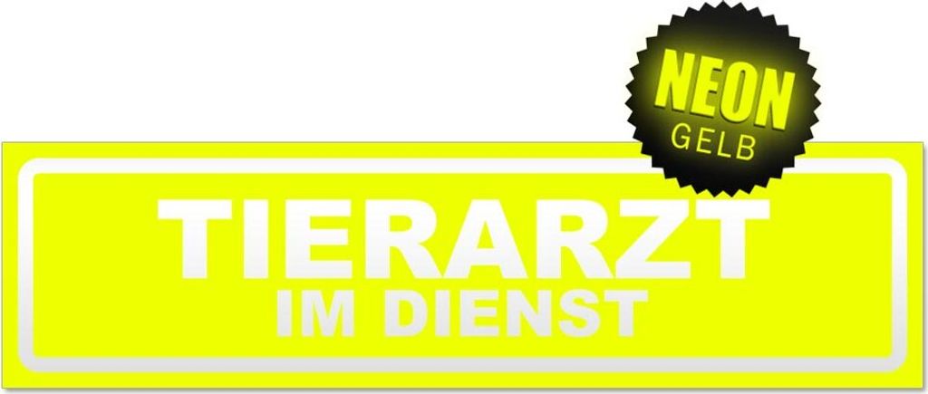 Tierarzt im Dienst invertiert Magnetschild Schild magnetisch