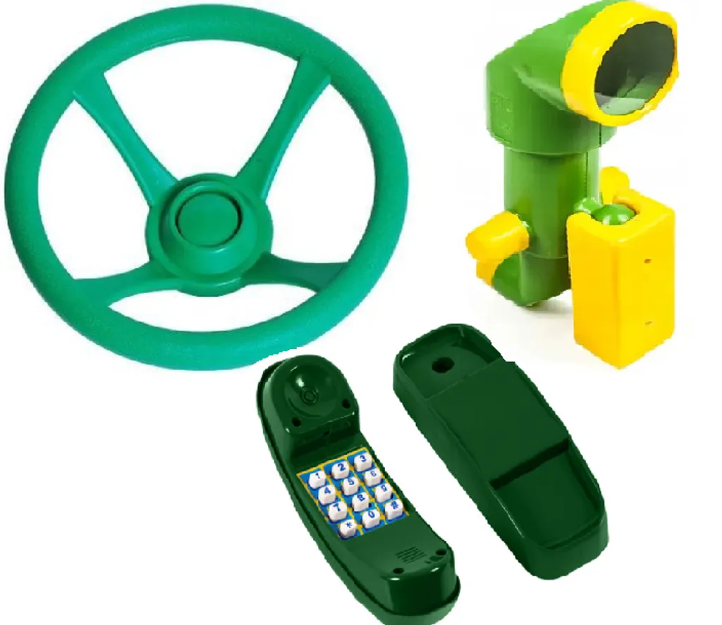 Set Accessori Casetta Bambini 3in1 Wippchen-Shop Verde-Giallo