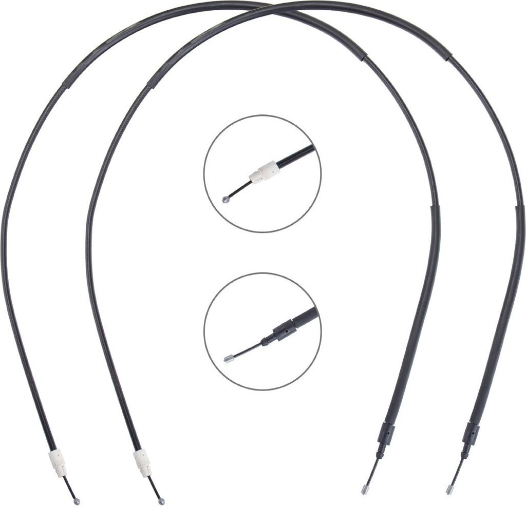 RIDEX Handbremsseil Seilzug Feststellbremse für VW Touareg (7LA, 7L6, 7L7) Hinten Links Rechts 124C1352