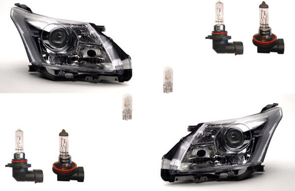 Johns, Scheinwerfer Halogen passend für Toyota Avensis T27 09-11 Leuchtmittel Set Li Re 8117005310 8117005311 8113005310 8113005311 8113005312