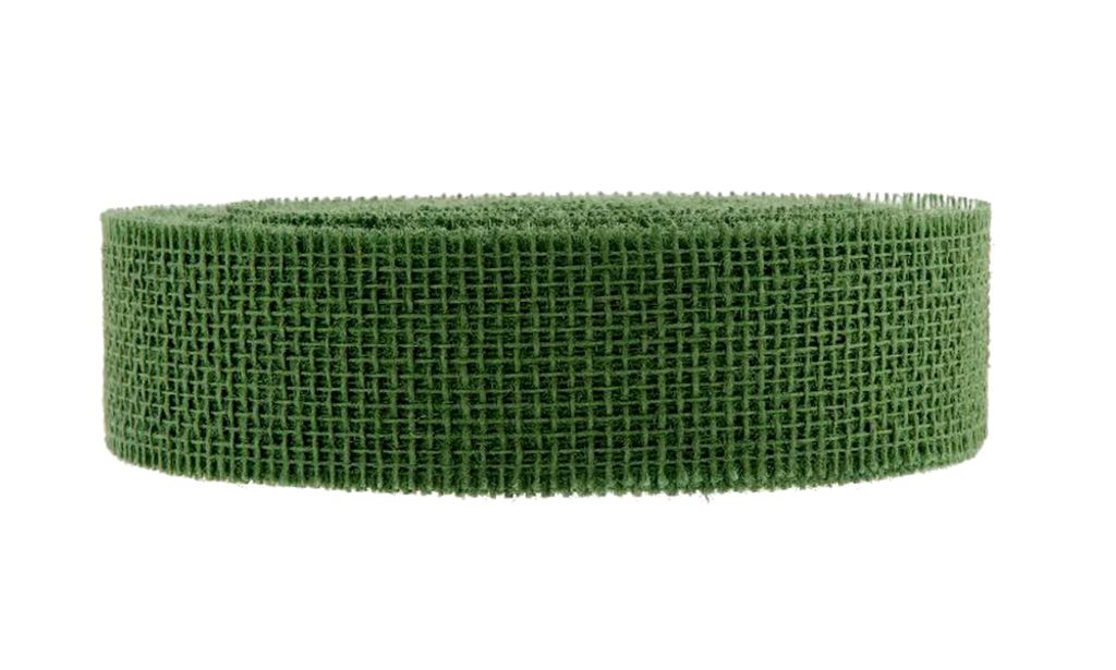 Juteband I dunkelgrün I Breite: 5 cm I Länge: 30 Meter - 0,64 € pro Meter