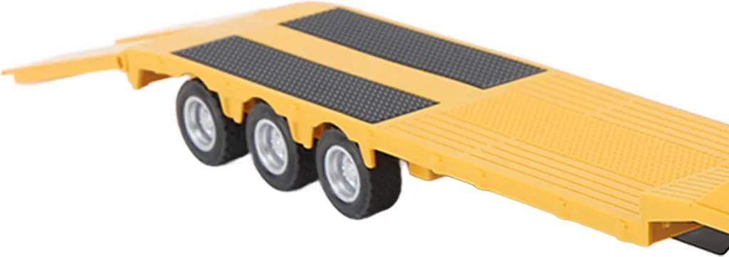 Remorque Plate Métallique Incassable 1:50 Jaune pour Jeune Ingénieur - 4