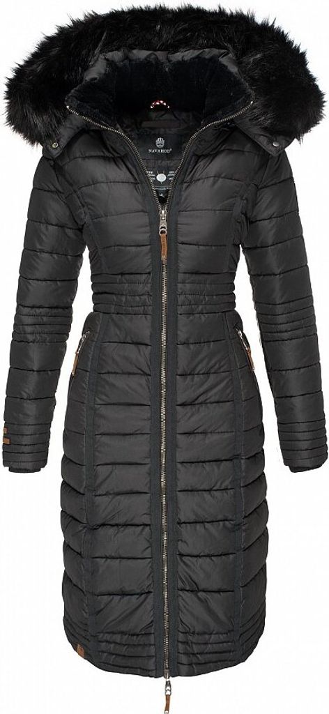 Navahoo Damen Winterparka Mit Gürtel - Abnehmbare Kapuze In Größen S-3XL