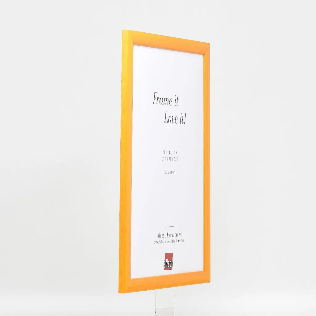 Cornice Legno Miele 24x30 cm | Profilo 43 & Vetro Soffiato - 7