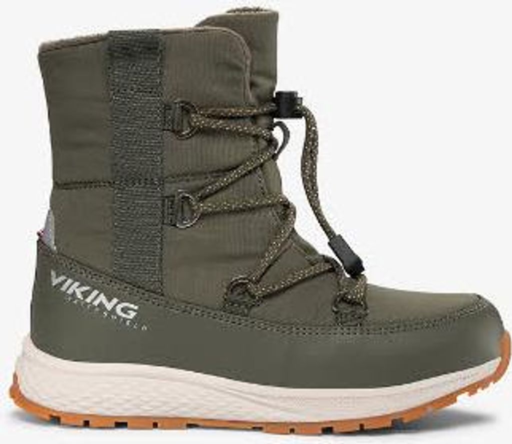 Viking Equip Warm WP SL JR Winterstiefel Kinder Jungen dunkelgrün 32