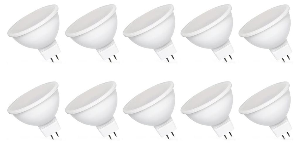 Spectrum GU5.3 LED Spot Lampe 6W 580lm 3000K Warmweiß 12V 10 Stück