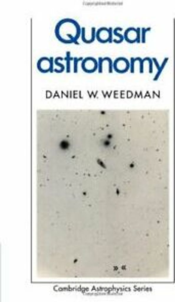 Quasar Astronomy by Weedman, Daniel New ,,