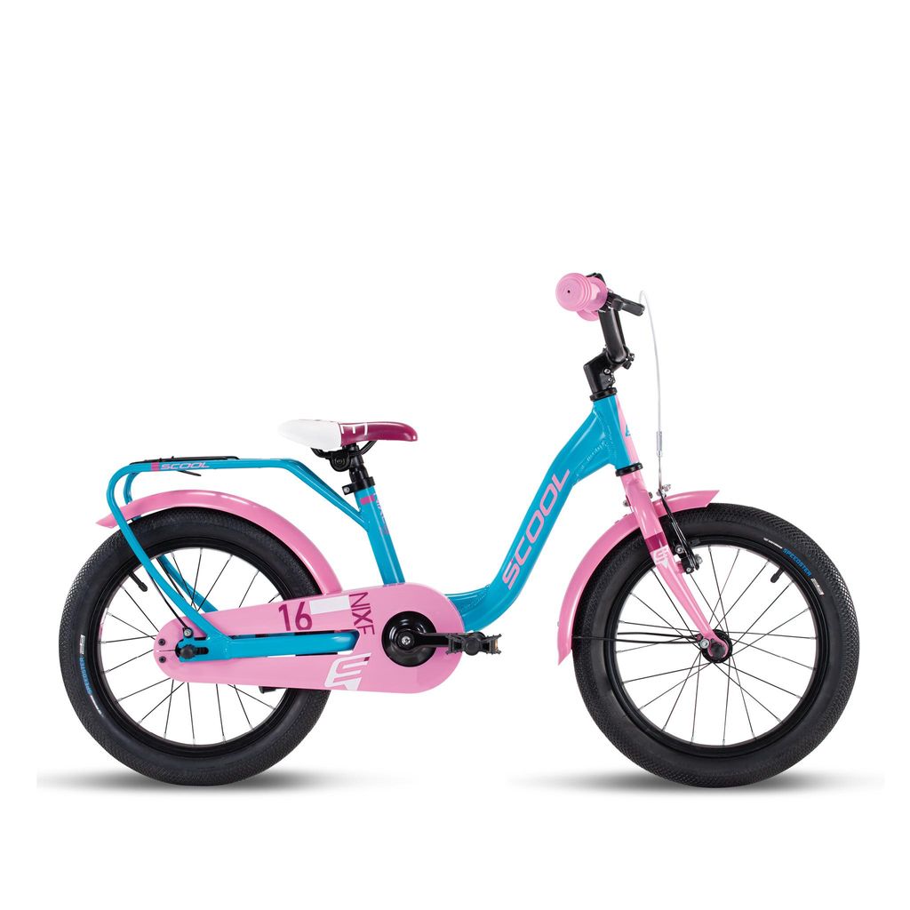 16 Zoll Kinderfahrrad, 1-Gang, Kinderfahrrad, S’COOL niXe, ab ca. 4–6 Jahre, 100–115 cm, Rosa