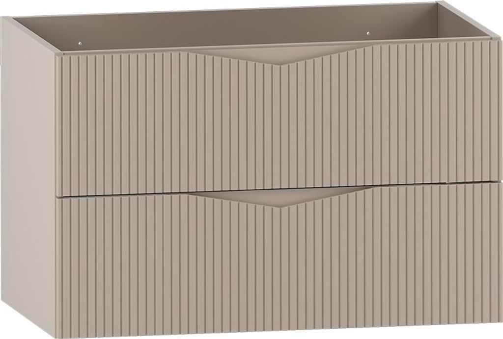 Waschtischunterschrank 80cm Tao mit 2 Schubladen, Kaschmir