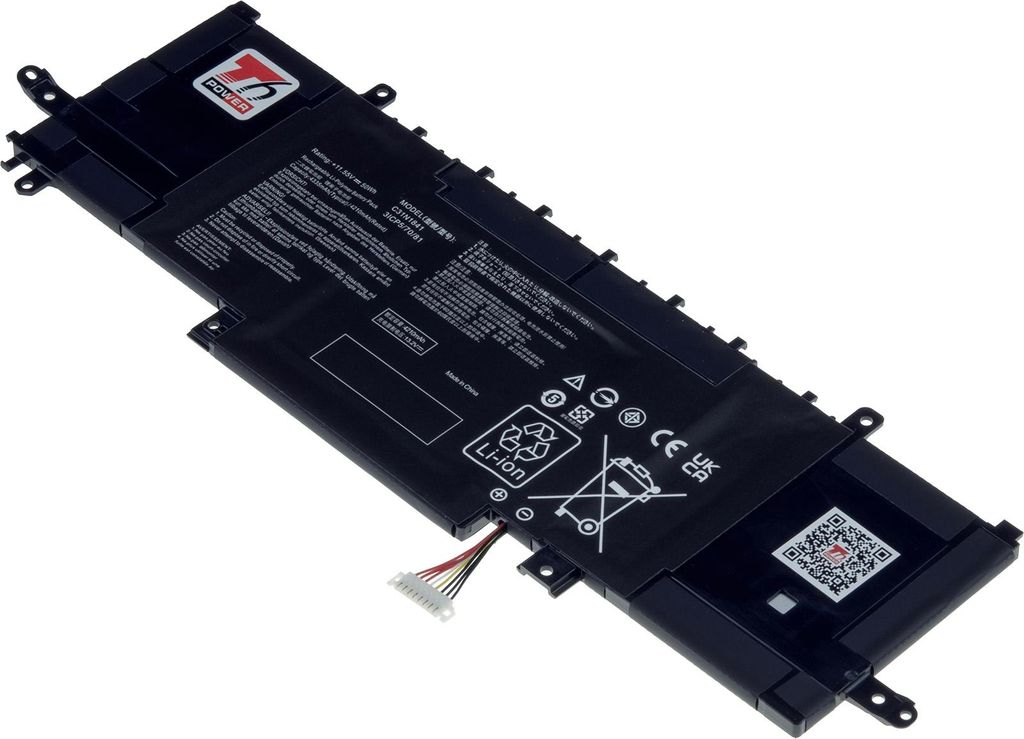 T6 Power Akku für Asus ZenBook 13 UX334FAC, Li-Poly, 11,55 V, 3400 mAh (39 Wh), schwarz