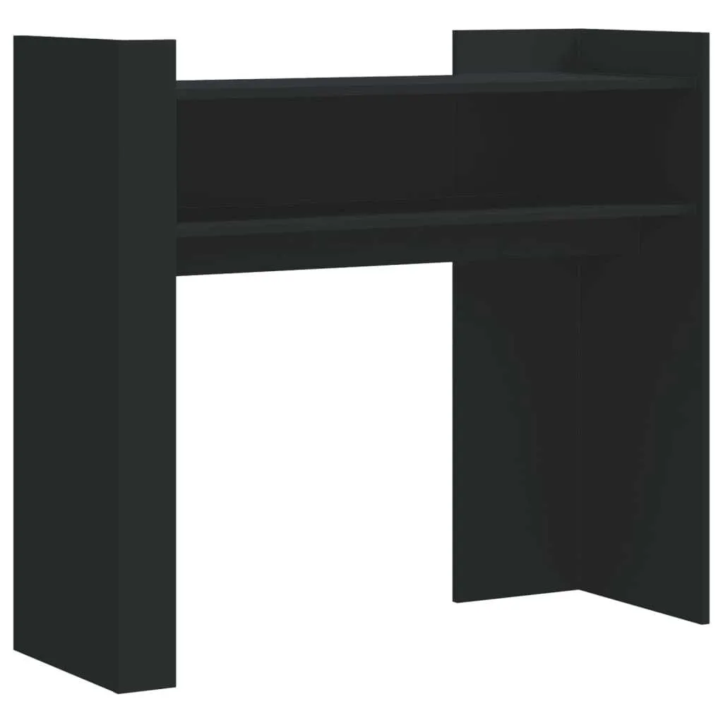 Consolle Professionale Nera 100x35x90 cm | Mobile Ligneo Alta Densità