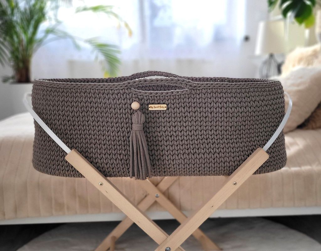 Mojžišov kôš BOHO Handmade - mocca Obrázok produktu 