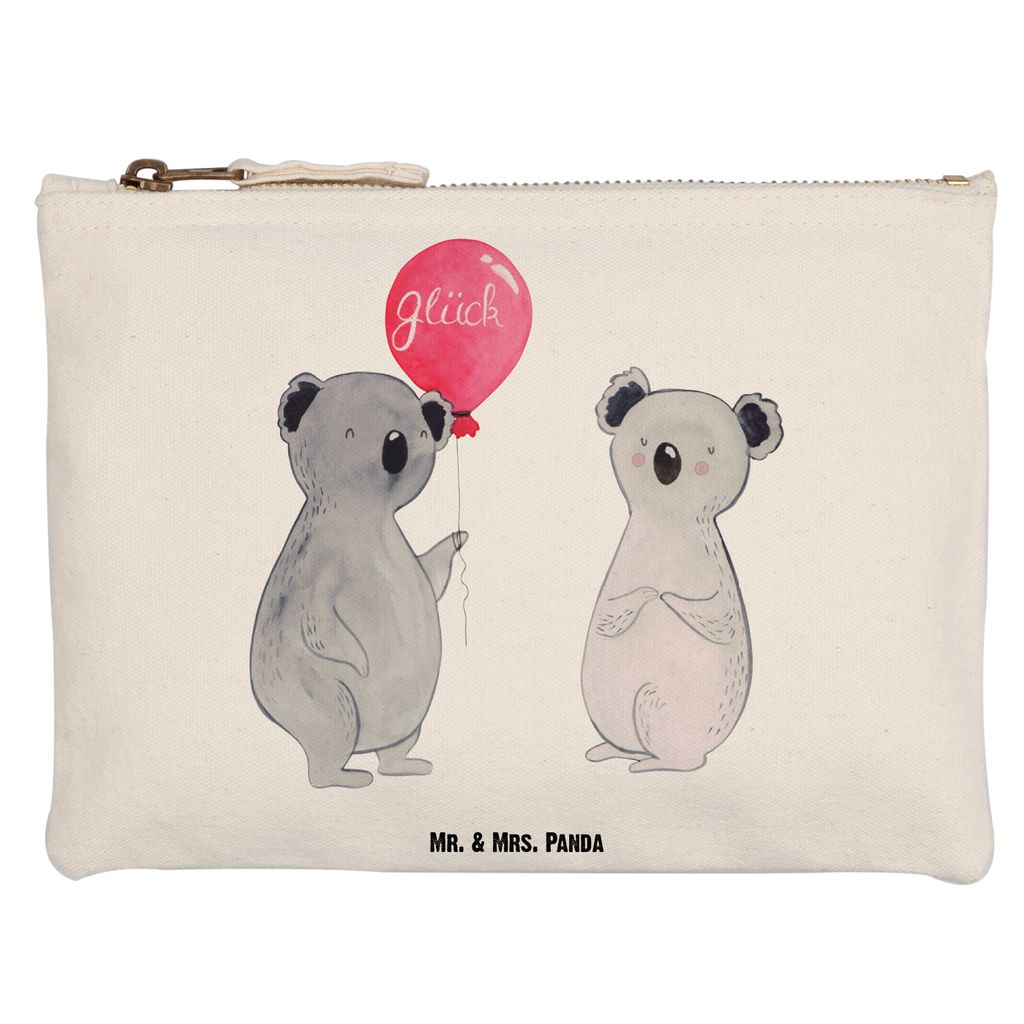 Mr. & Mrs. Panda Federmappe Koala Luftballon Grösse XL Große - Weiß - Geschenk, kosmetiktäschchen, Pouch, Federtasche, Party, Geburtstag, Kultu...