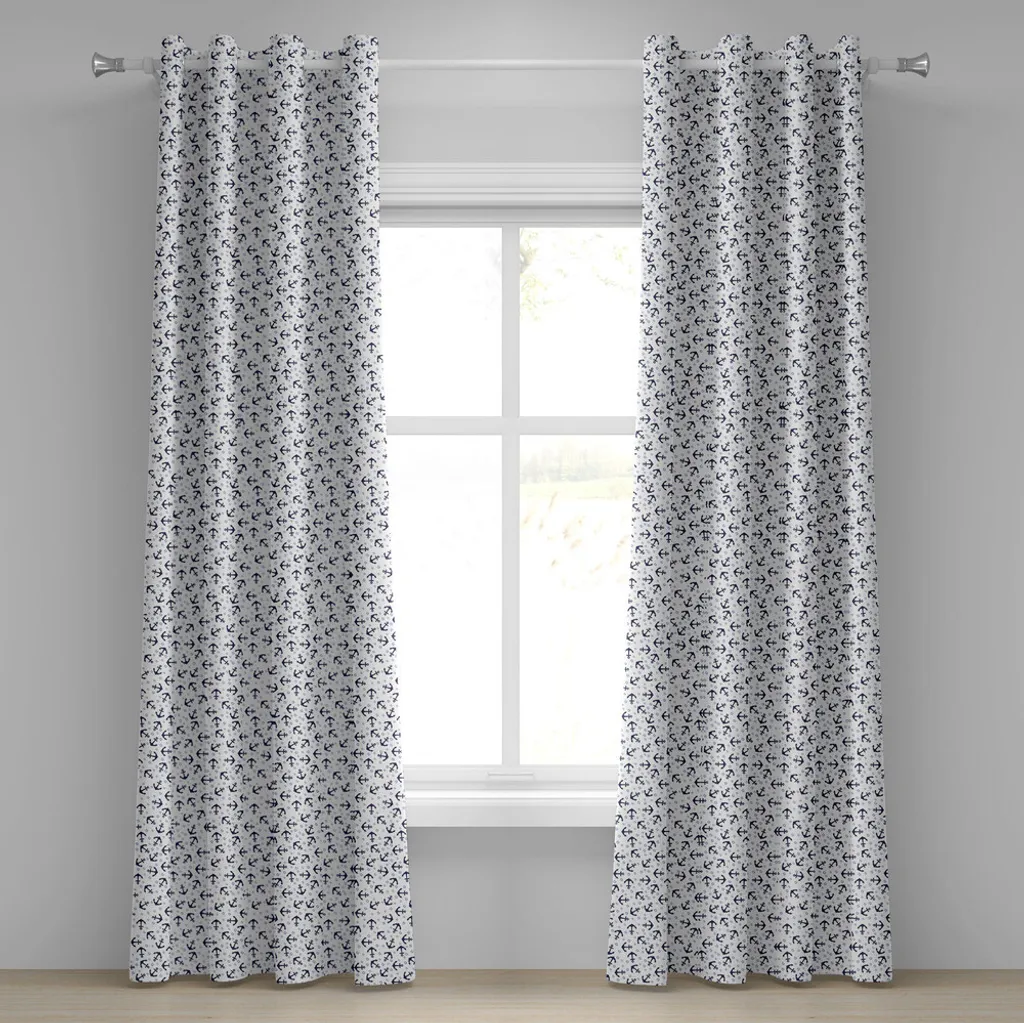 ABAKUHAUS Tenda Mare Blu Scuro con Occhielli 280x175 cm - Arredo Estate