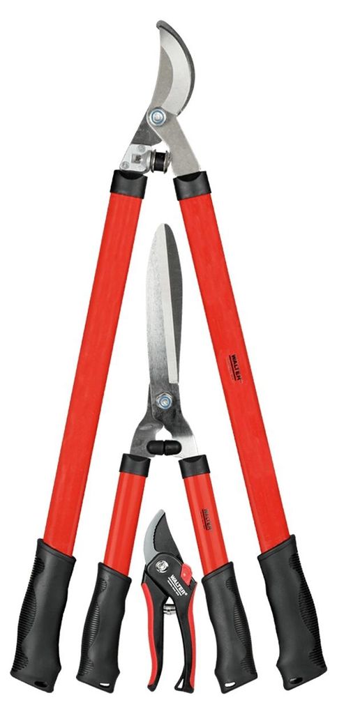 Walter Gartenscheren Set 3-teilig Gartenschere Heckenschere Astschere