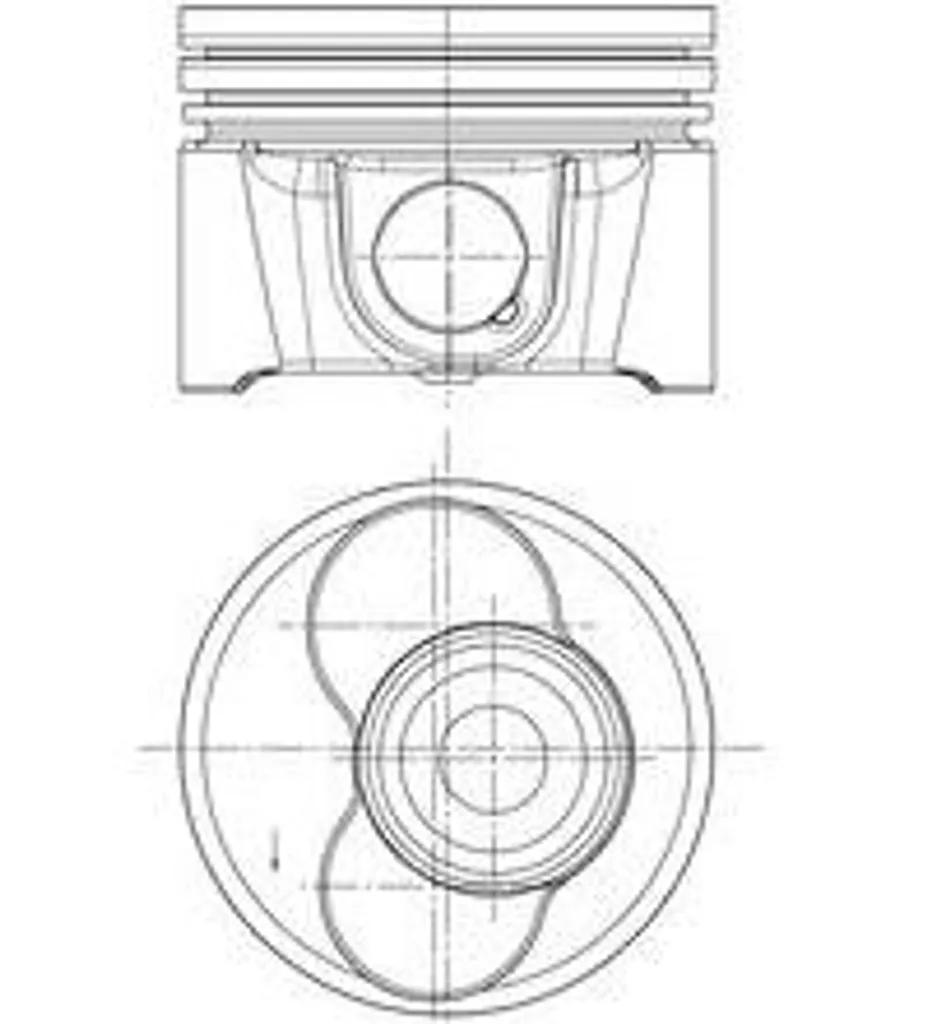 Piston KOLBENSCHMIDT 99833620 pour VW Transporter V et Golf V TDI