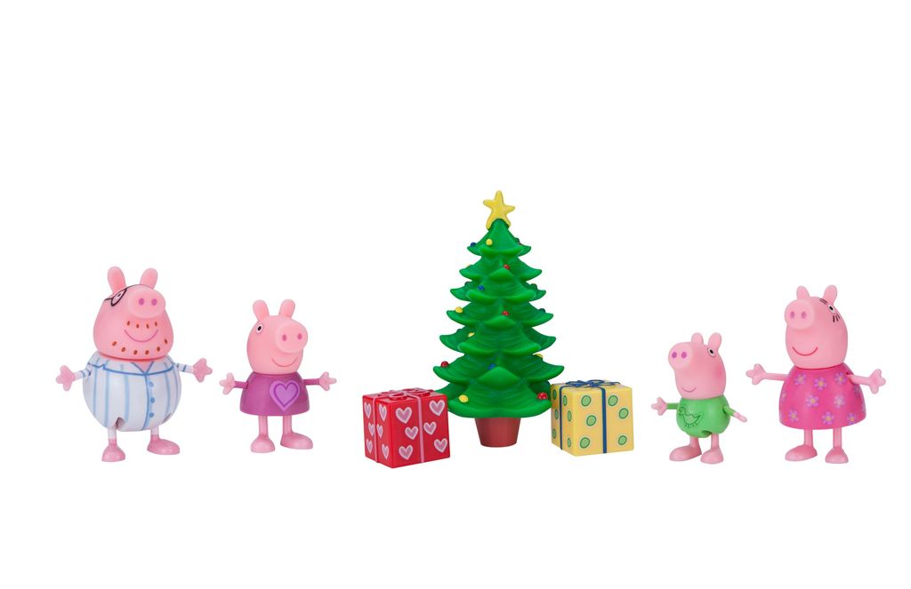 Jazwares 97038 Peppa´s Weihnachtszimmer Spiel Original Peppa Pig Spiel-Figuren 