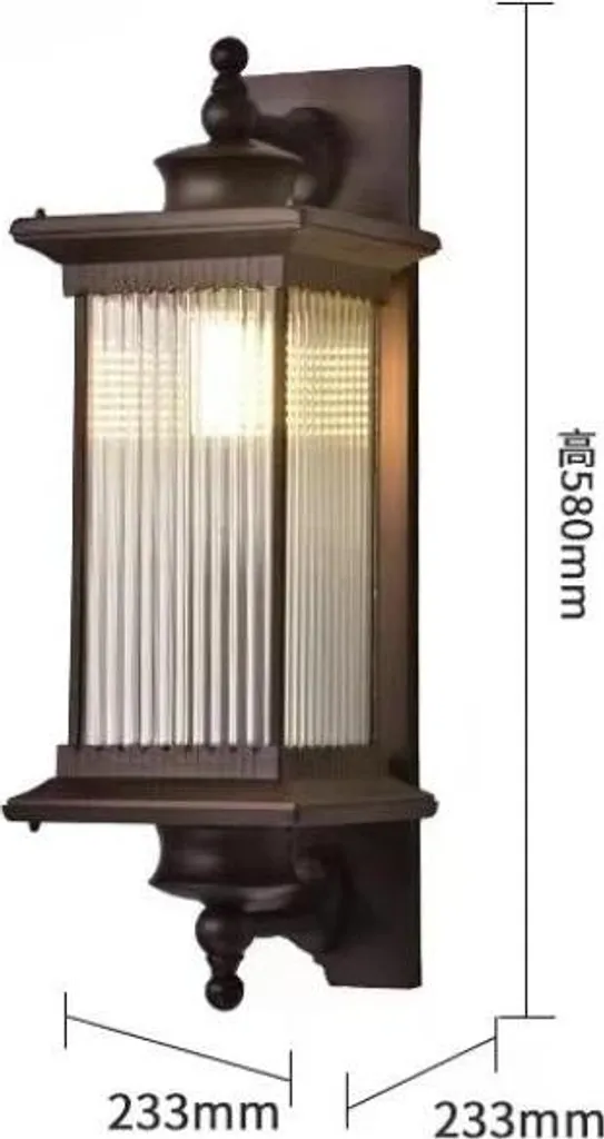 Luminaire extérieur LED mural 58CM design café pour terrasse jardin